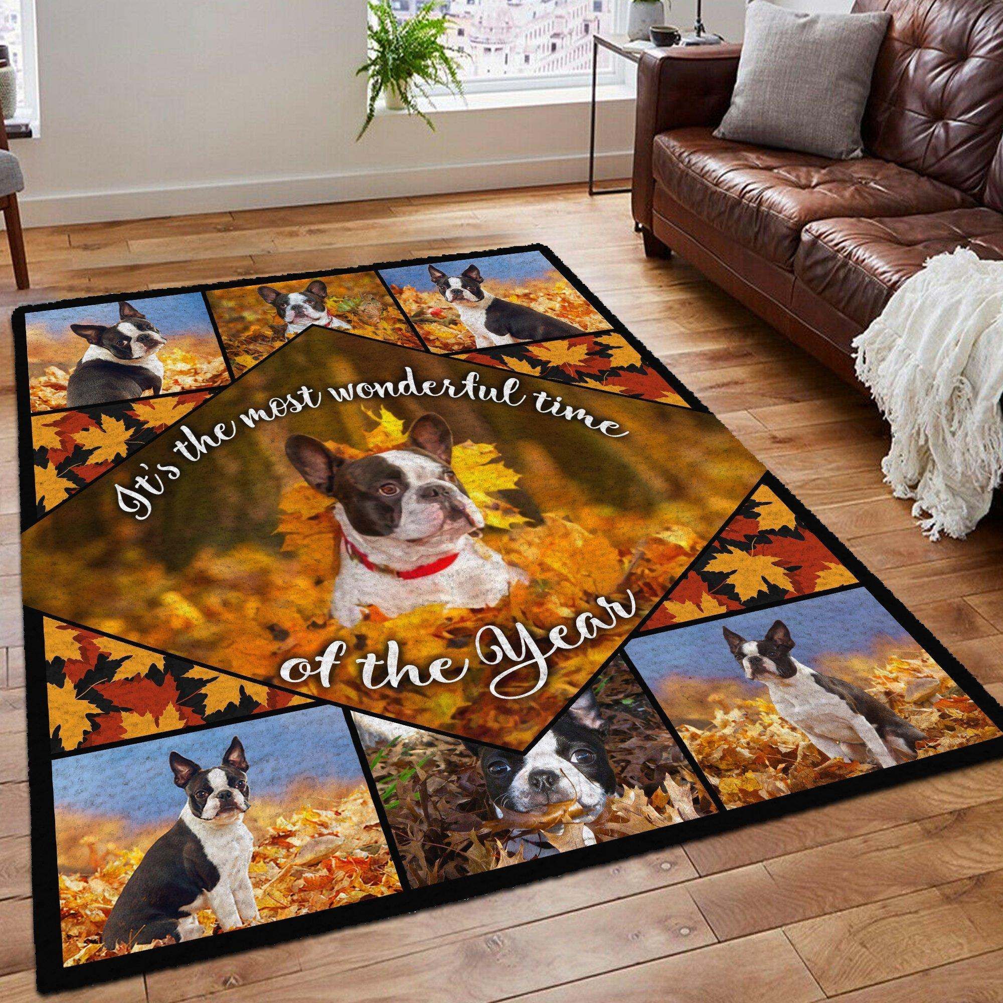 Boston Terrier So Cool Rug Carpet