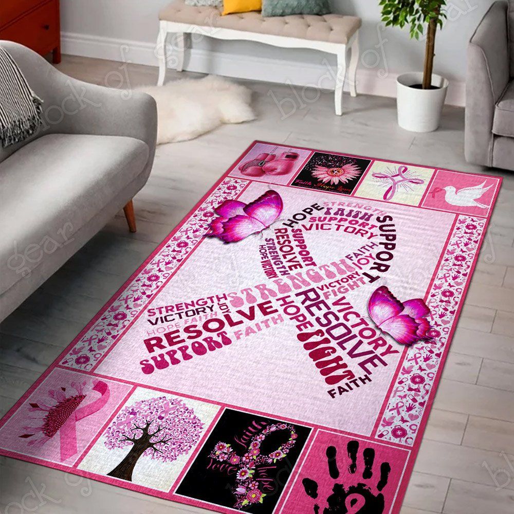 Breast Cancer Awareness Rug Carpet