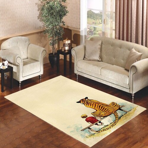 CALVIN AND HOBBES FAN ART Living room carpet rugs