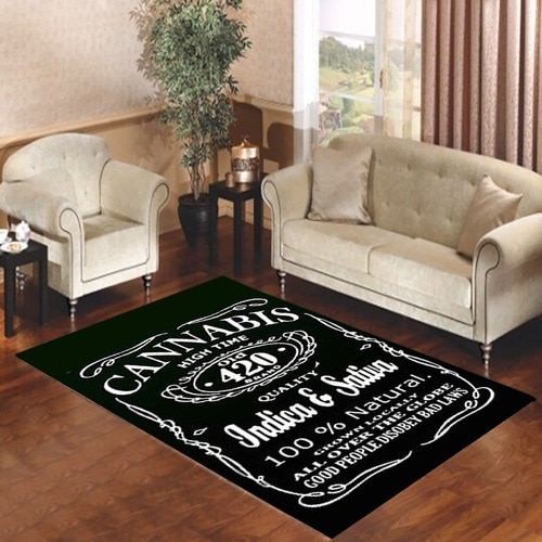 CANNABIS WEED Living room carpet rugs