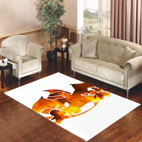 CHARIZARD EVOLUTION Living room carpet rugs