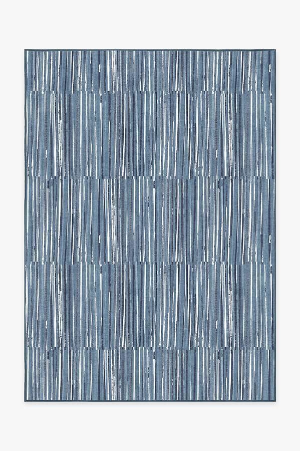 Caspian Stripe Navy Rug Carpet