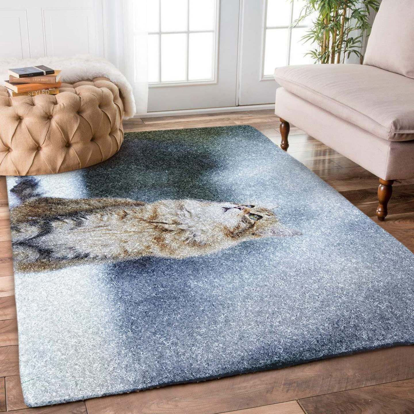 Cat Fluffy Rug Carpet