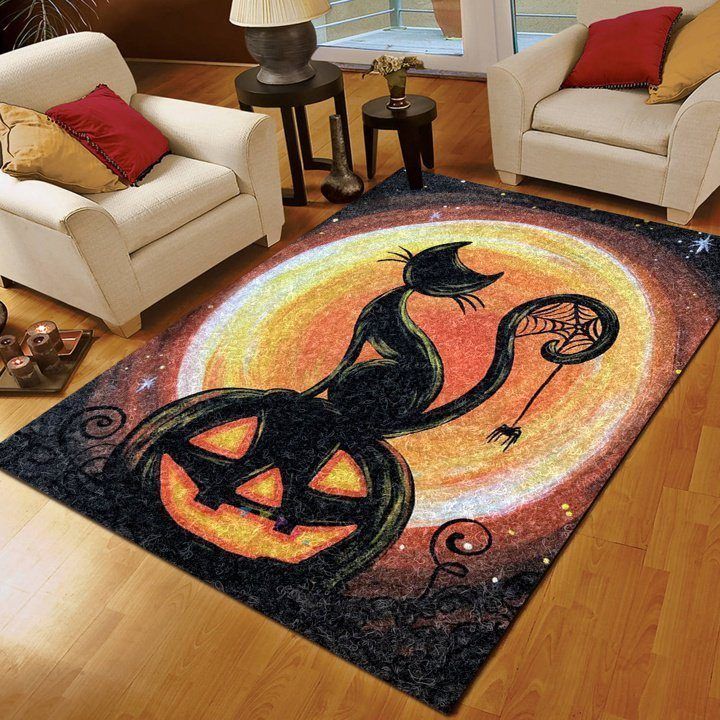 Cat Halloween Rug Carpet