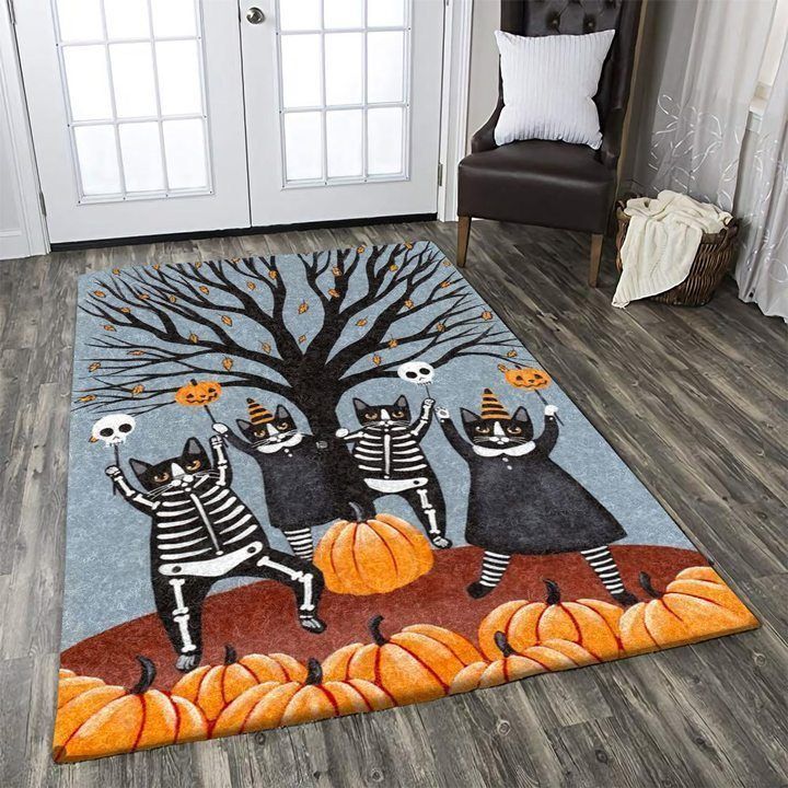 Cat Halloween Rug Carpet