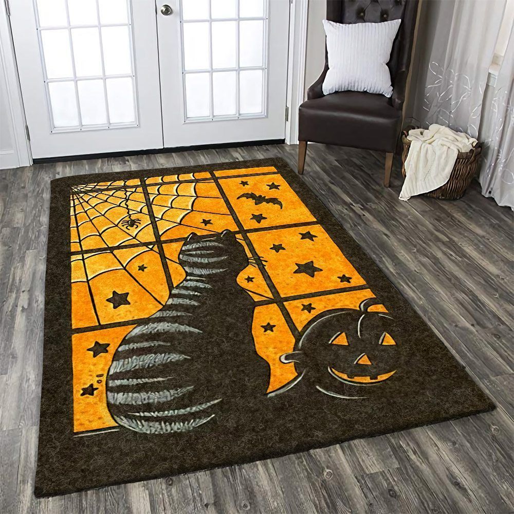 Cat Halloween Rug Carpet