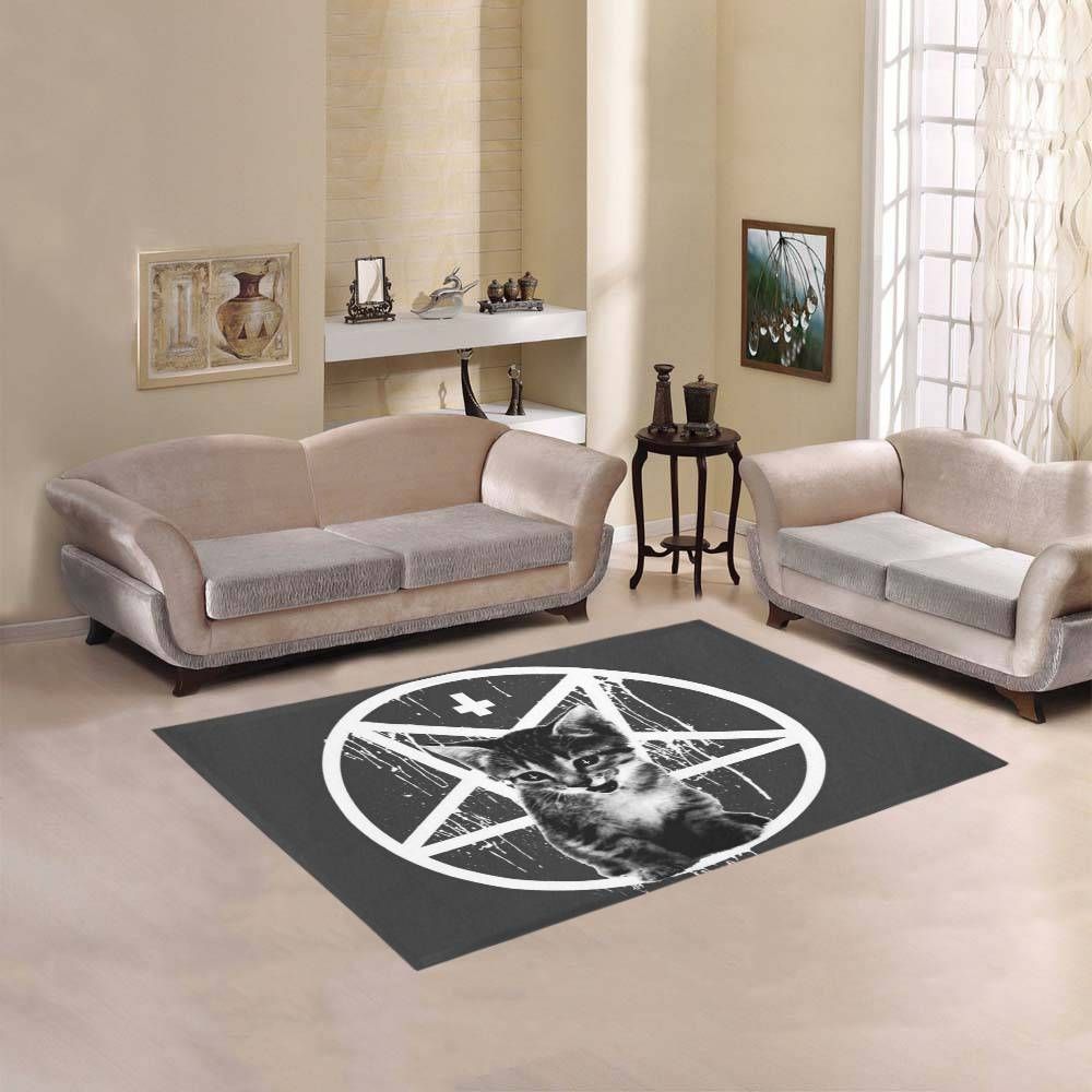 Cat Pentagram Rug Carpet