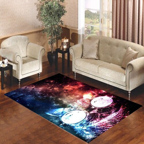 Cat With Glasses In Sky 3 Living room carpet rugs