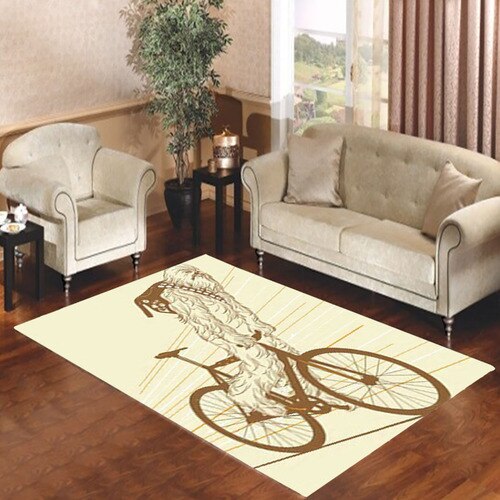 Chewbacca Biking Star Wars Living room carpet rugs