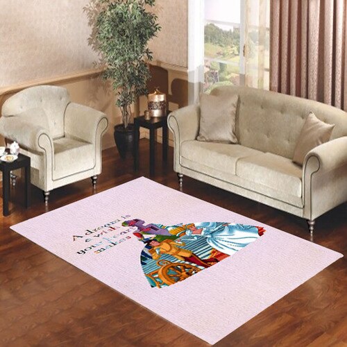 Cinderella Quote Disney Living room carpet rugs