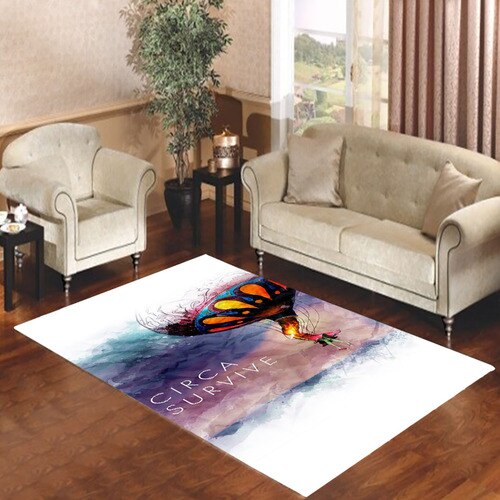 Circa Survive Artwork Living room carpet rugs