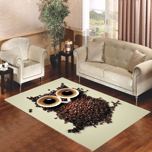 Coffe Cups owl Living room carpet rugs