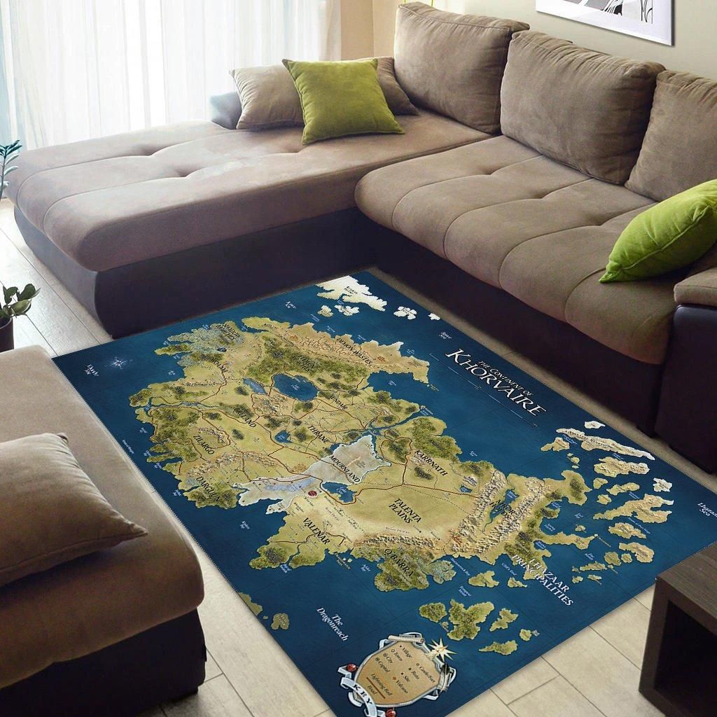 Rug Carpet The Continent Of Map Dungeons & Dragons