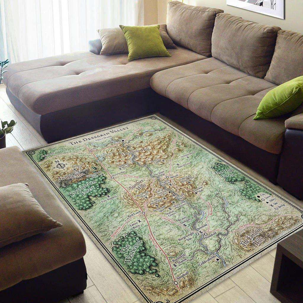 Rug Carpet The Dessarin Valley & Dragons