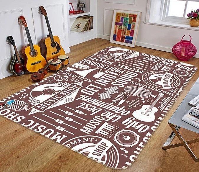 Musical Pattern Rug Carpet