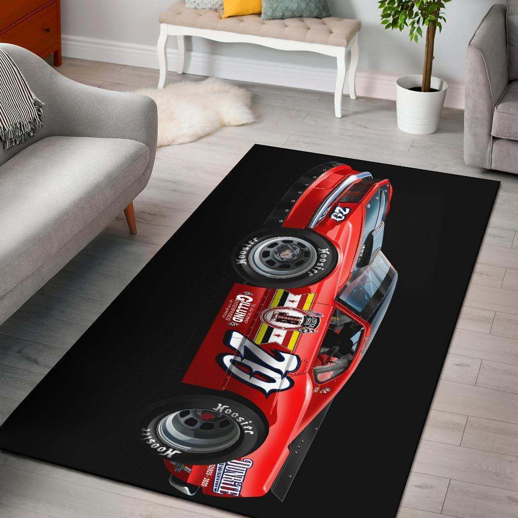 Mustang Race Car Muscle Car Art Area Rug Carpet Carpets