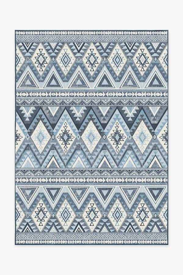 Native American Pueblo Blue Rug