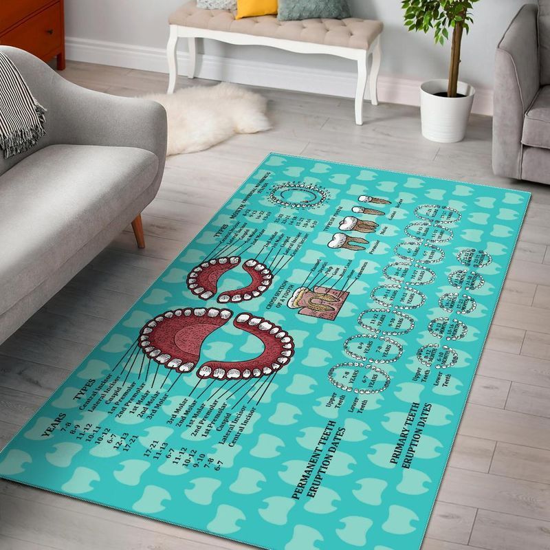 Orthodontist Chart Area Rug Carpet