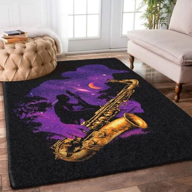 Passion Saxophone Rectangle MH85296 Rug Carpet