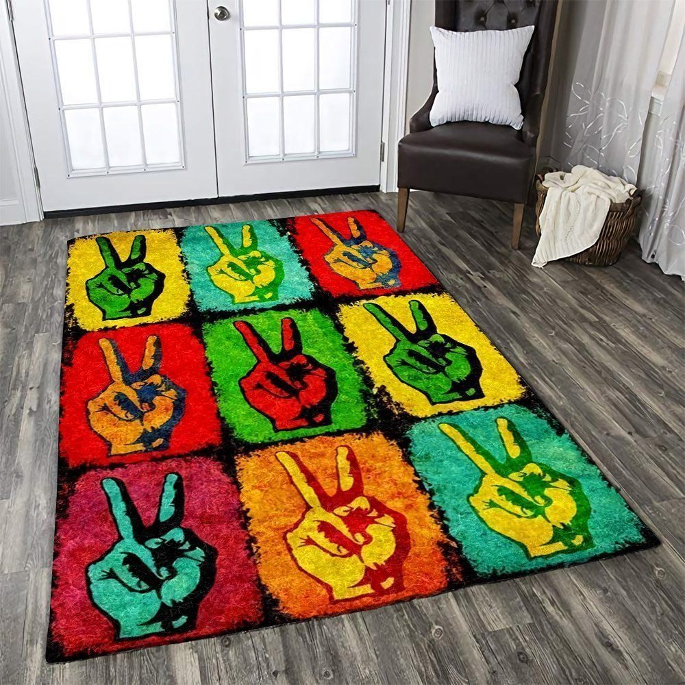 Peace Finger Rug Carpet