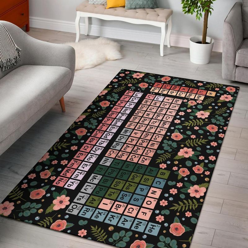 Periodic Table Area Rug Carpet