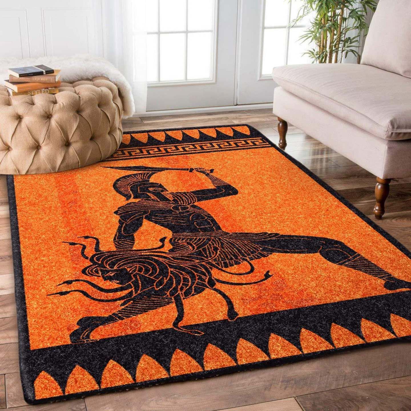 Perseus With Medusa Head Rug