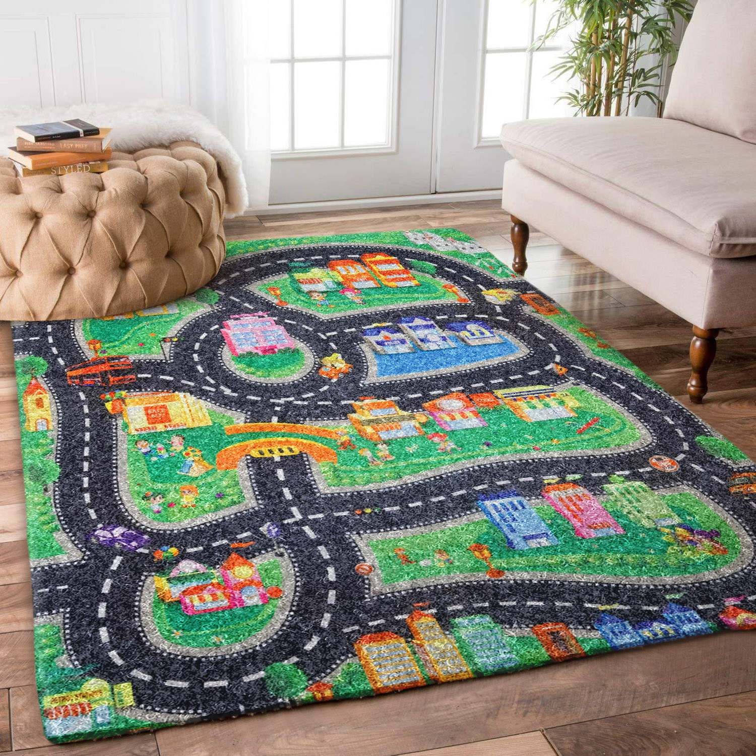 Road Street City Rug Carpet