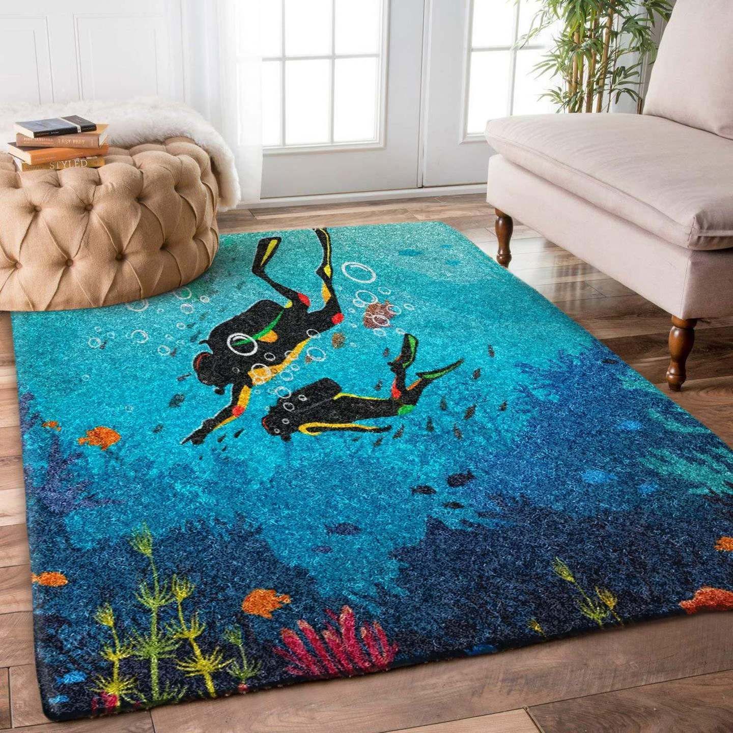 Scuba Diver Rug Carpet