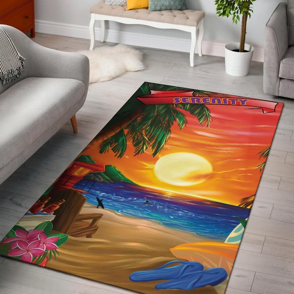 Serenity Sunset Relax Design Area Rug Carpet Carpets