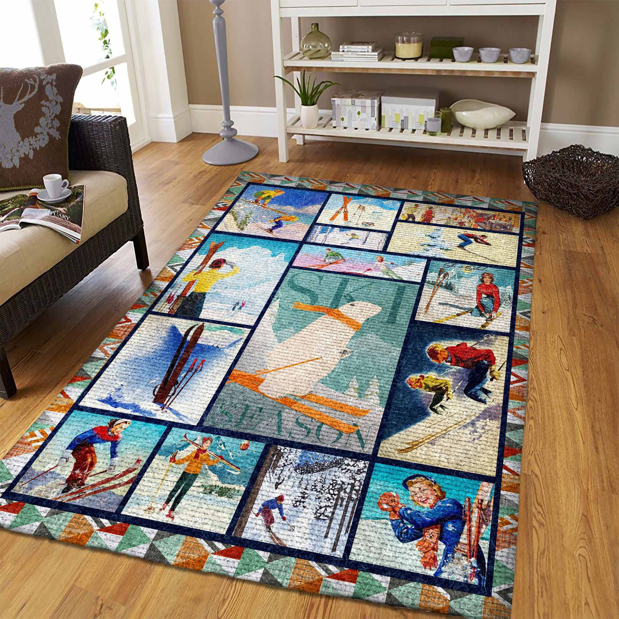 Skiing SP47457 Rug Carpet