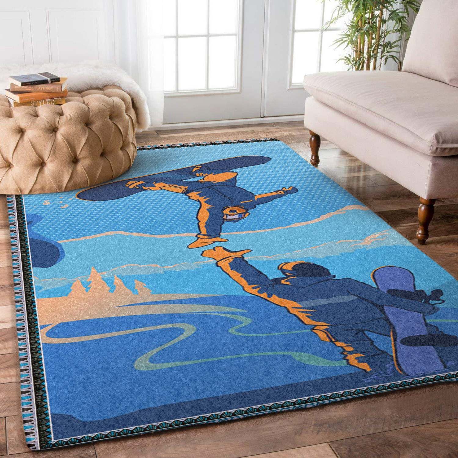 Snowboarding Rug Carpet