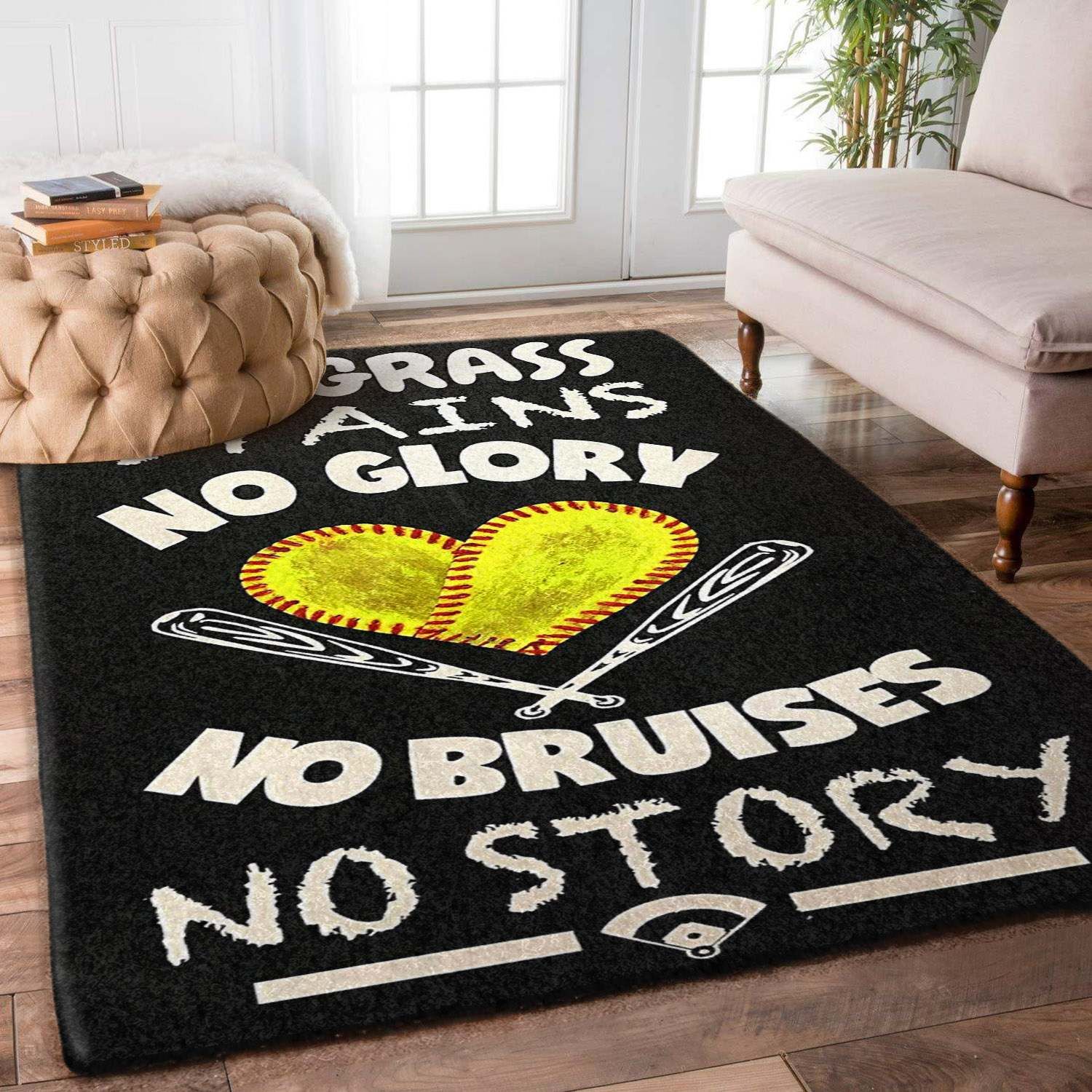 Softball Rug Carpet