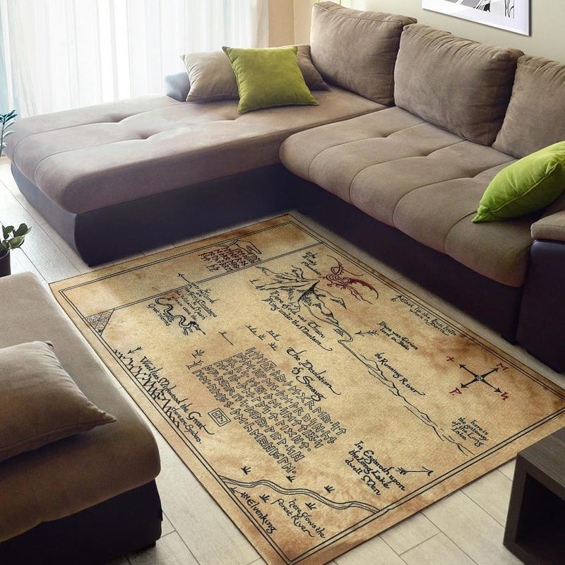 The Hobbit Map Nice Gift Area Rug Carpet