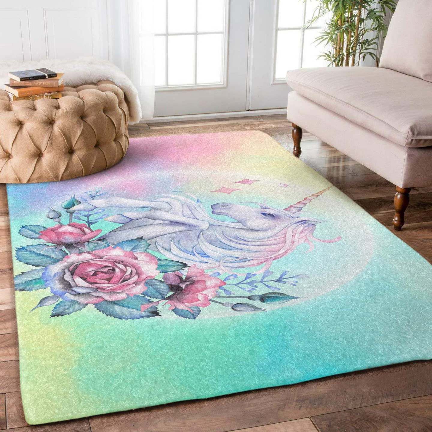 Unicorn Rose Rug Carpet