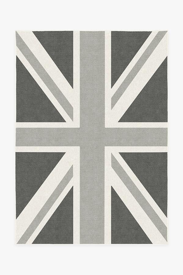 Union Jack Grey Rug Carpet