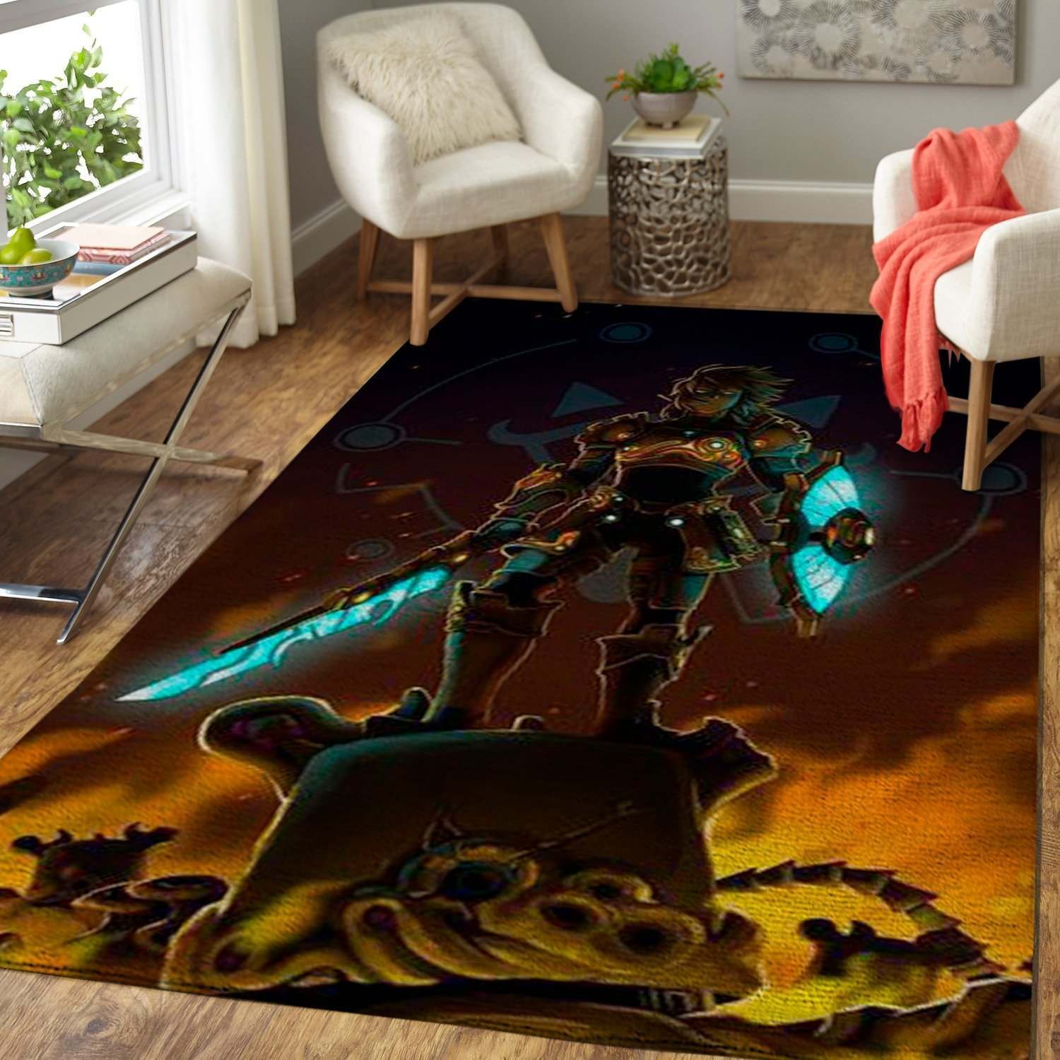 Videogame Fans The Legend of Zelda Area Rug Carpet – Link Gaming Home Decor