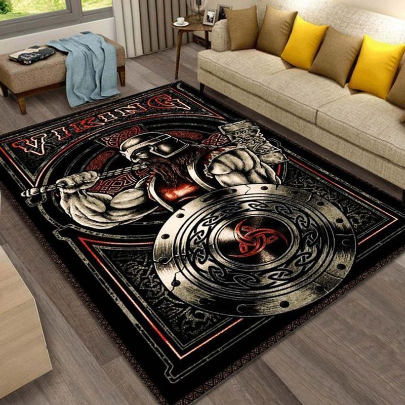 Viking Warrior Rectangle Rug Carpet