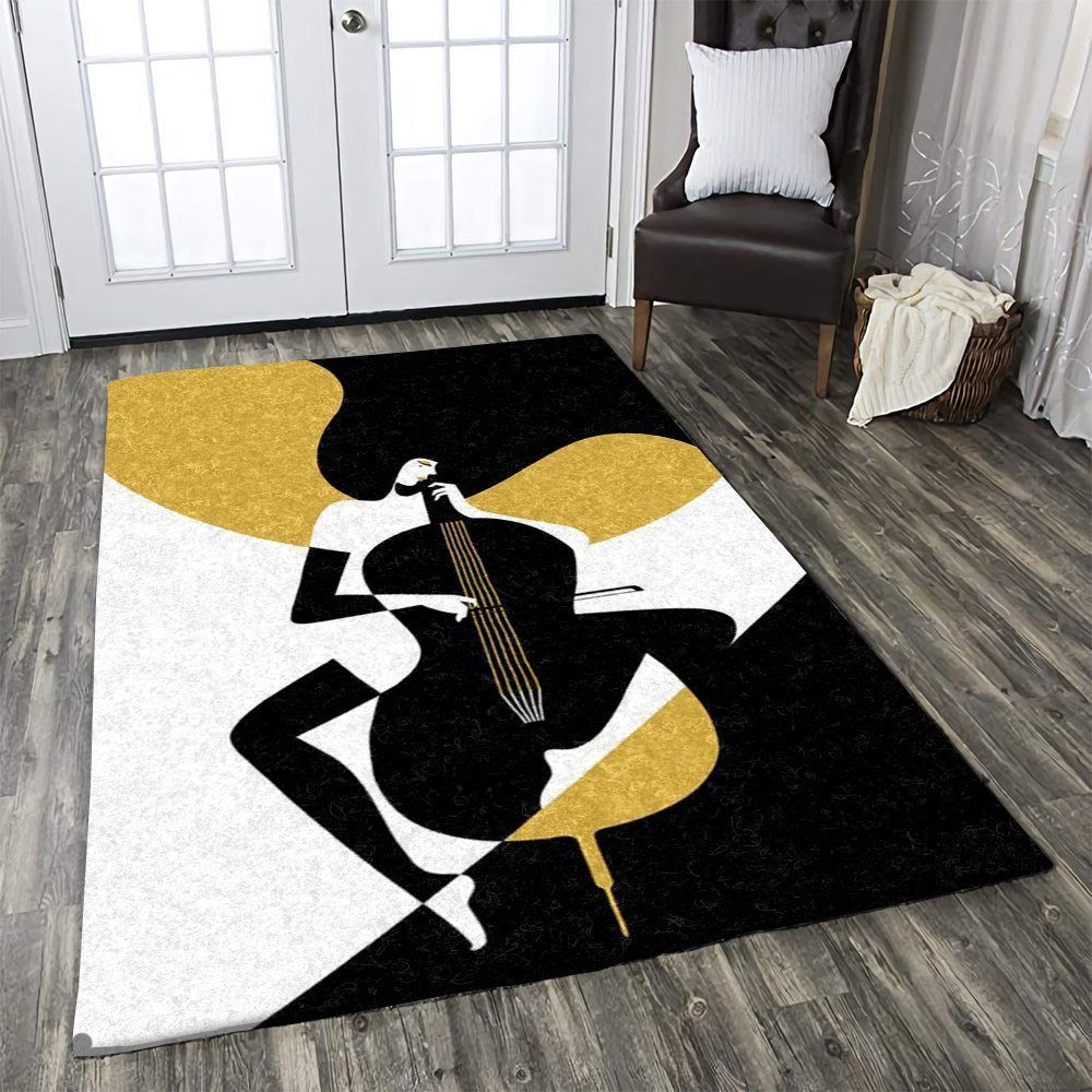 Violin Women Rug Carpet