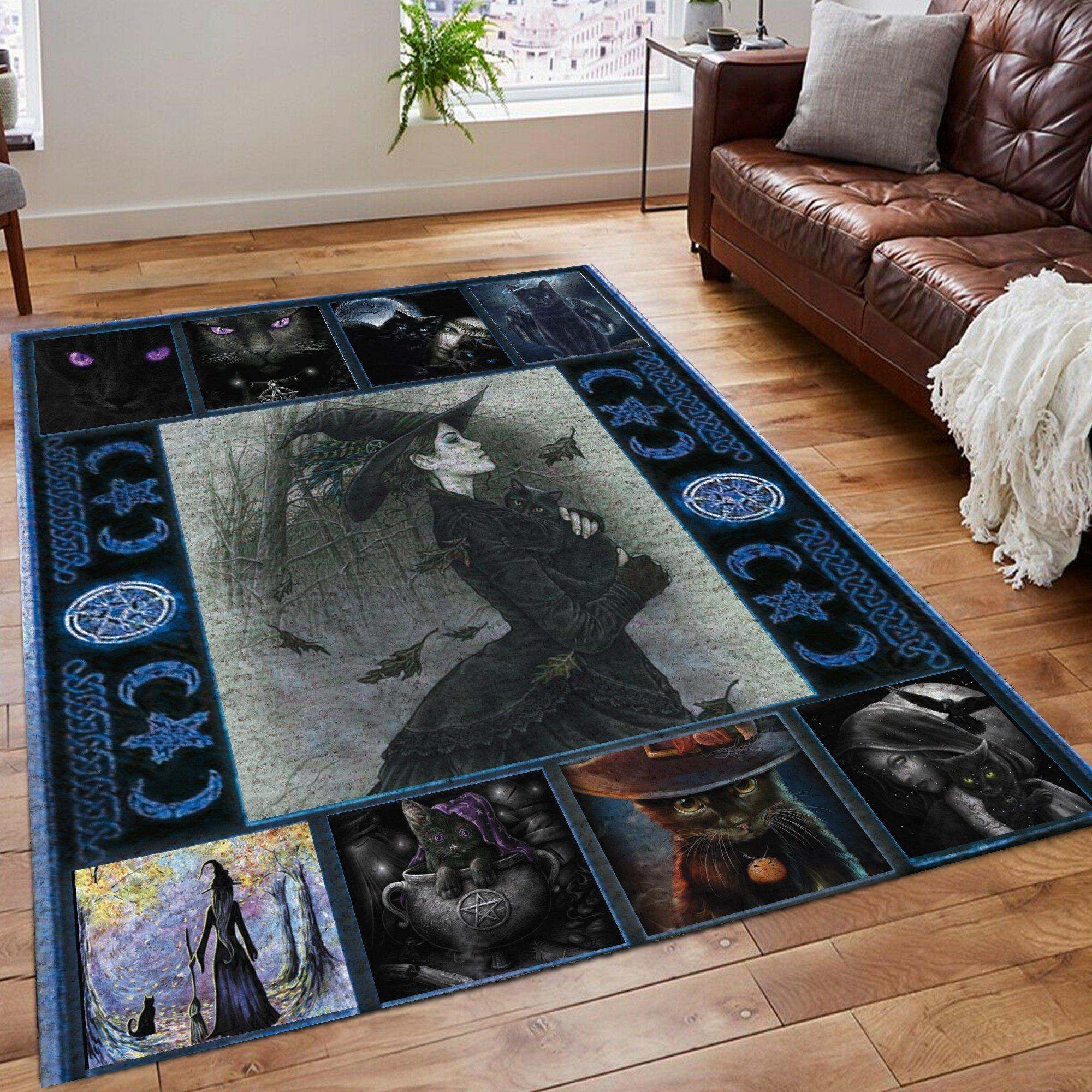 Witch And Cat Rug Carpet