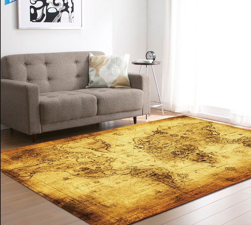 World Map Rug Carpet