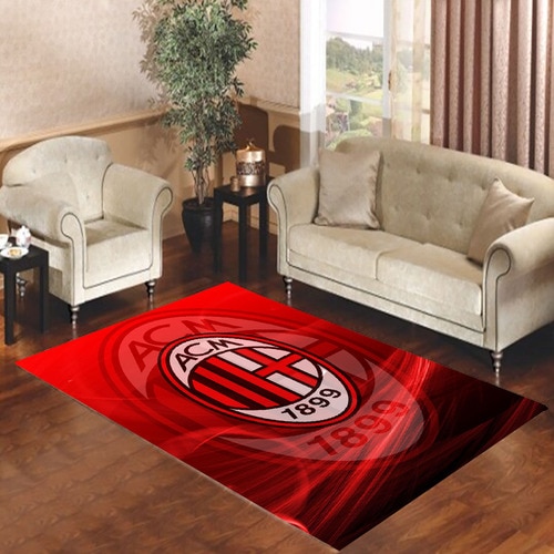 ac milan logo 1 Living room carpet rugs