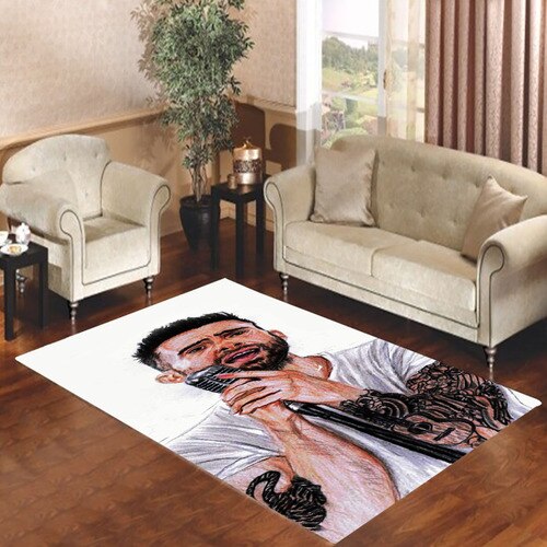 adam levin charicature Living room carpet rugs