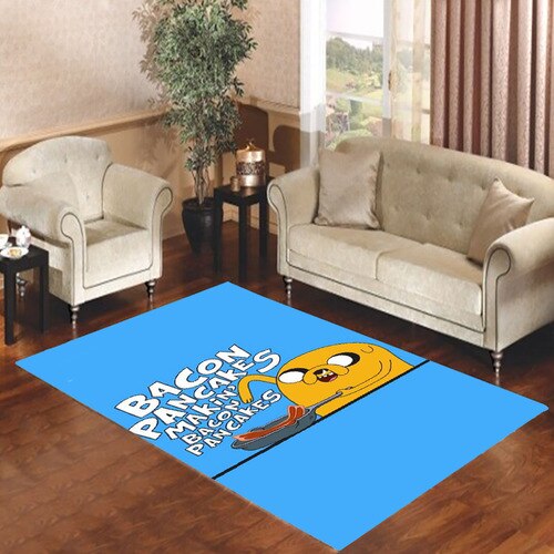 adventure time bacon pancakes Living room carpet rugs