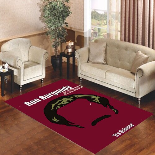 anchorman ron burgundy Living room carpet rugs