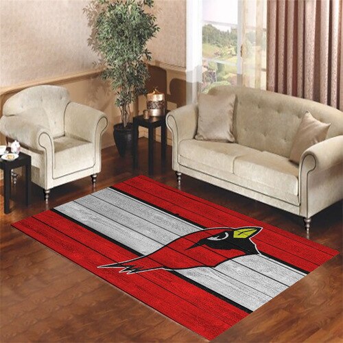 arizona cardinals stripe red Living room carpet rugs