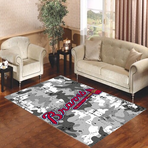 atlanta braves camo Living room carpet rugs