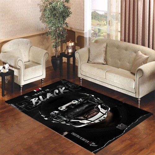 atlanta falcons all black Living room carpet rugs