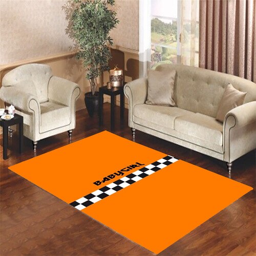 baby orange girl Living room carpet rugs