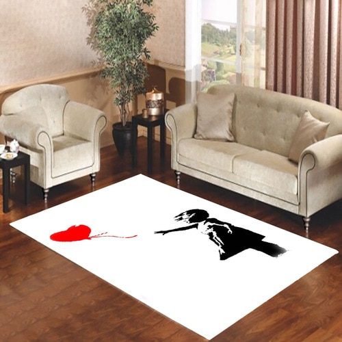 banksy heart Living room carpet rugs