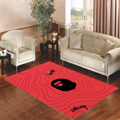 bape pink Living room carpet rugs